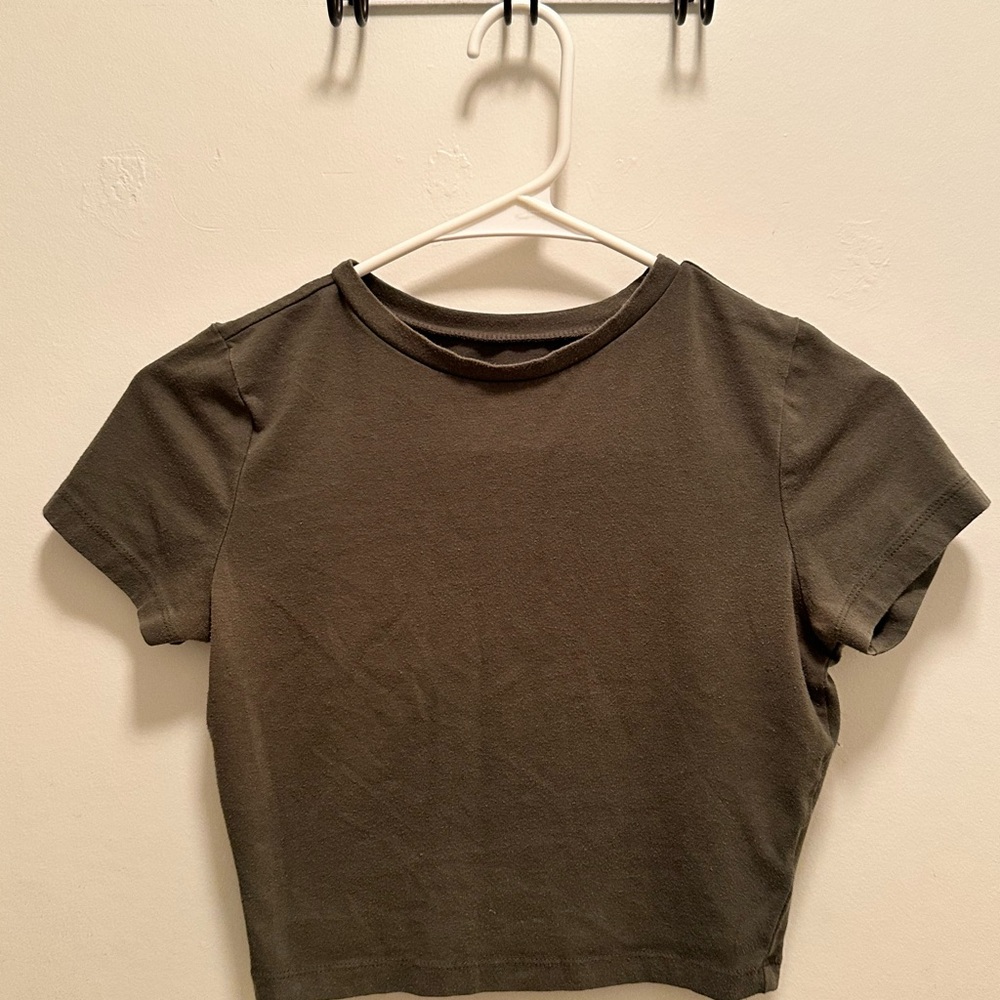 Wild Fable Olive Crop Top